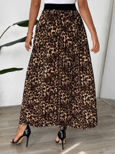 Perfee Pleated Leopard Maxi Skirt OutfitFlow